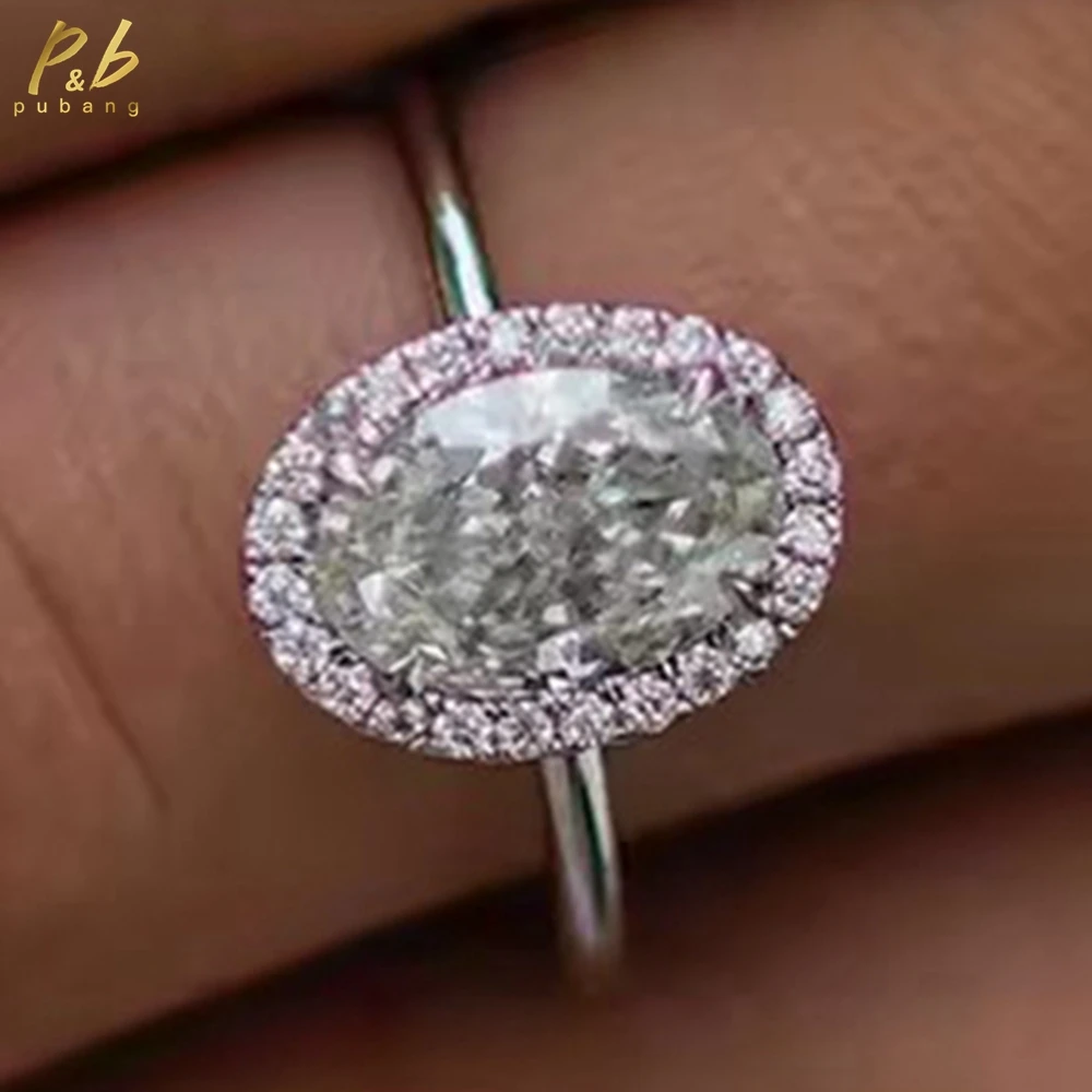 PuBang 3EX VVS1 D Color 2.5 Carat Moissanite Engagement Rings Gold 18k Crushed Ice Hybrid Oval Cut Solitaire Rings Christmas
PuBang 3EX VVS1 D Color 2.5 Carat Moissanite Engagement Rings Gold 18k Crushed Ice Hybrid Oval Cut Solitaire Rings Christmas