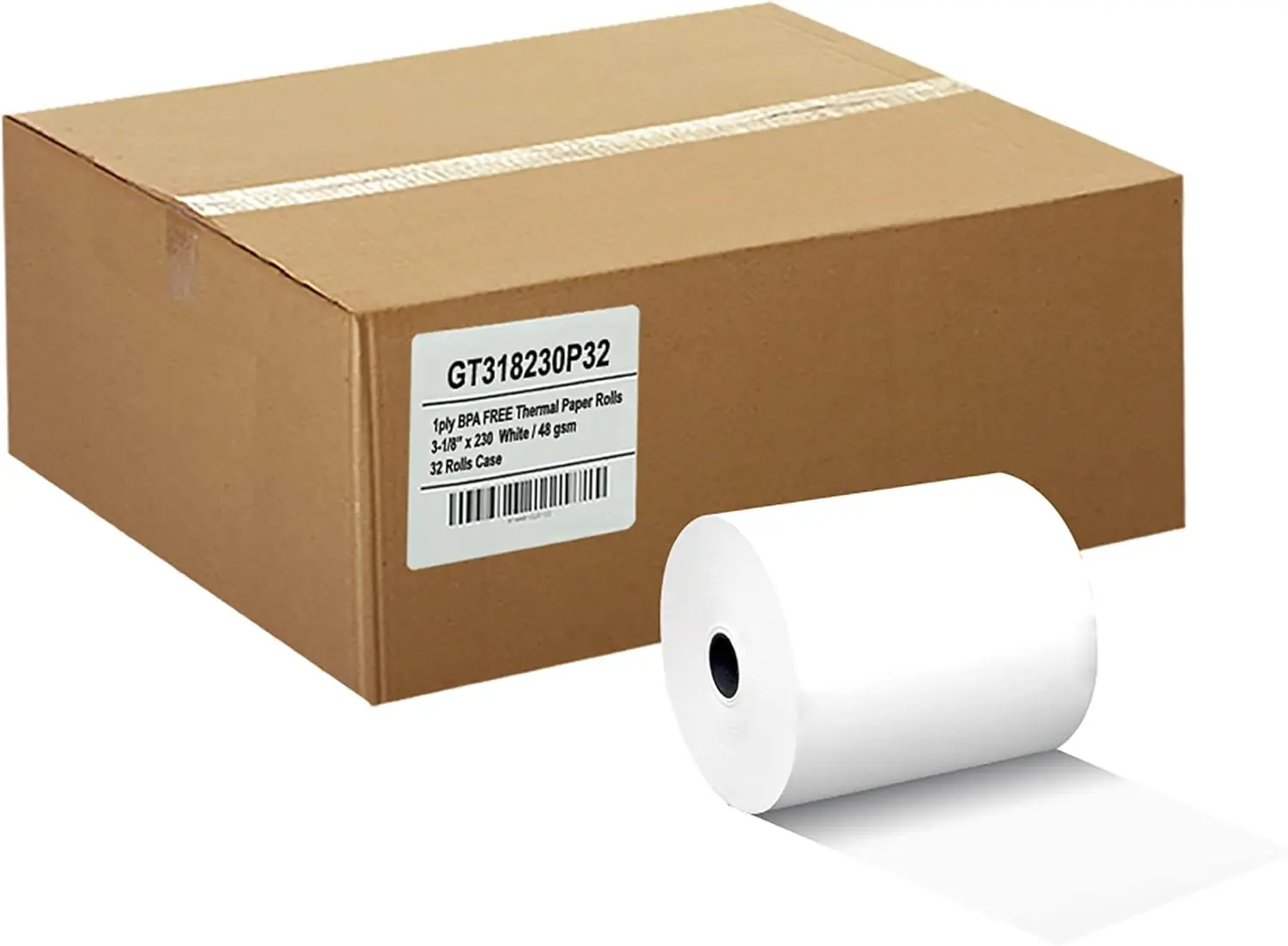 Thermal Paper Receipt Rolls, BPA Free, 3.125 x 230 ft, 32 Rolls for POS/Cash Registers
Thermal Paper Receipt Rolls, BPA Free, 3.125 x 230 ft, 32 Rolls for POS/Cash Registers