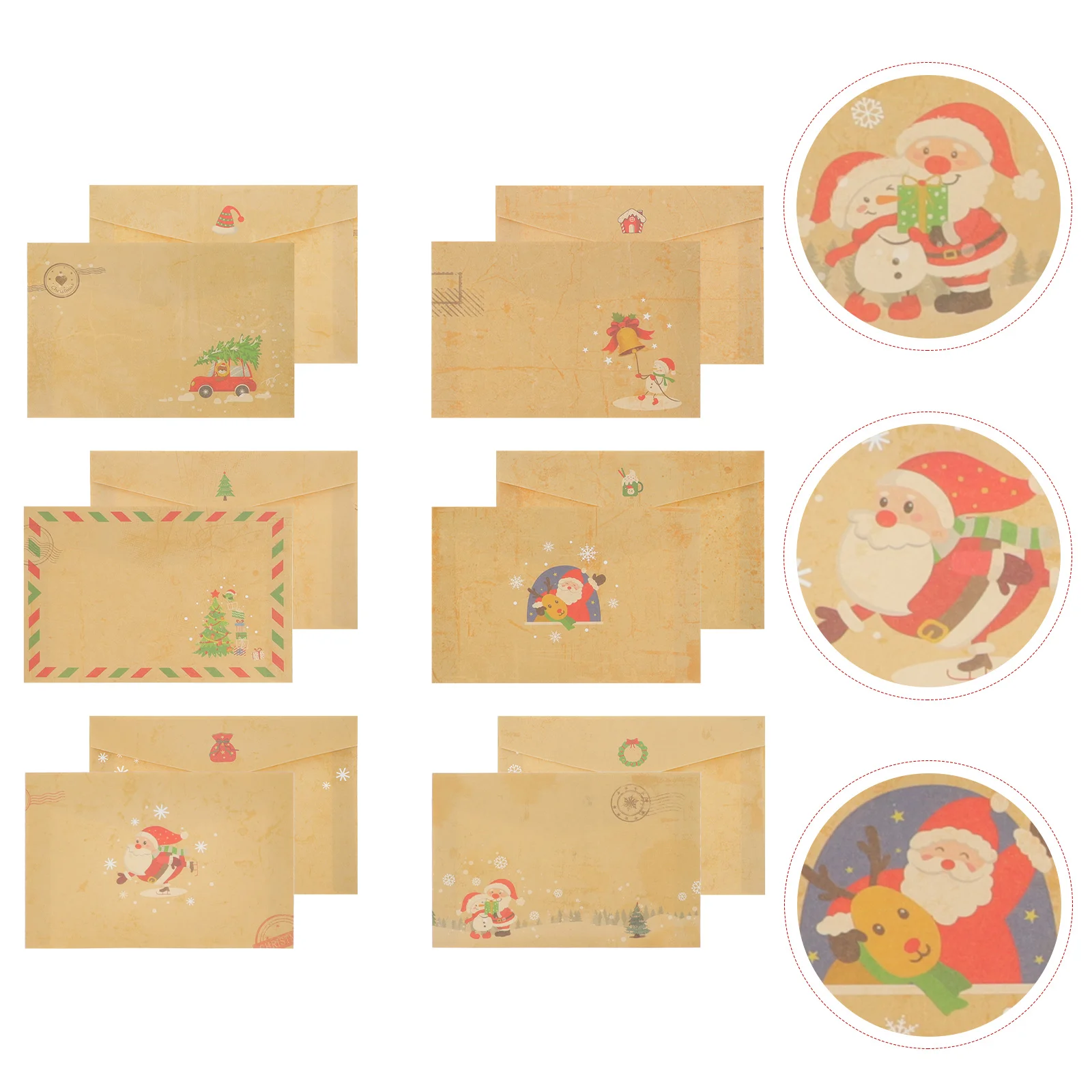 24 Pcs Christmas Invitation Party Envelope Envelopes Letter Paper Cards Xmas Kraft Round Supplies
24 Pcs Christmas Invitation Party Envelope Envelopes Letter Paper Cards Xmas Kraft Round Supplies