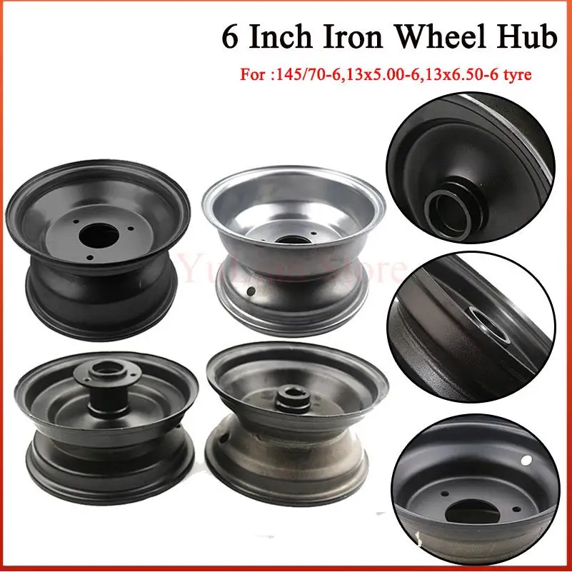 Wheel For 50cc 110cc ATV Go Kart Buggy Razor Scooter Accessories Hub 6 Inch Rims Use 145/70-6 Tyres Tires
Wheel For 50cc 110cc ATV Go Kart Buggy Razor Scooter Accessories Hub 6 Inch Rims Use 145/70-6 Tyres Tires
