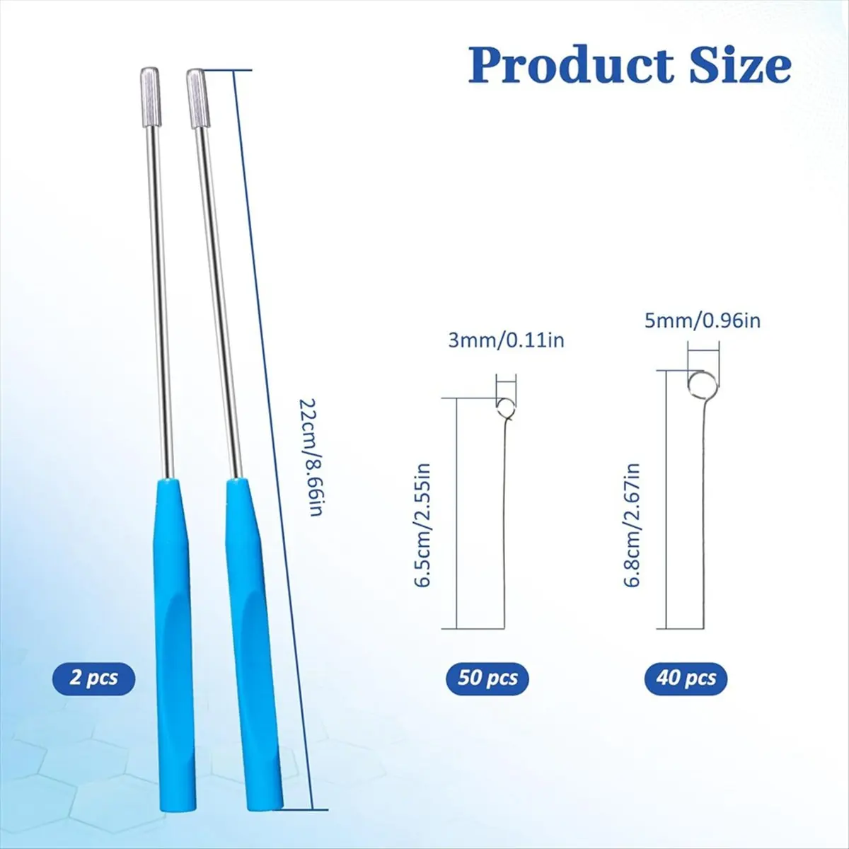 ABNH Metal Inoculation Loop, Mycology Sampling Rod with 2pcs Handle and 90pcs Reusable Inoculating Ring
ABNH Metal Inoculation Loop, Mycology Sampling Rod with 2pcs Handle and 90pcs Reusable Inoculating Ring