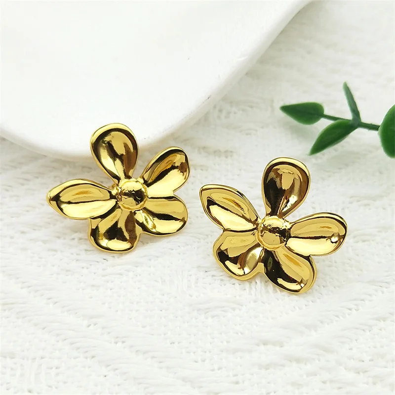 Charm Flower Stud Earrings for Women Girls Stainless Steel Gold Color French Style Female Earring Jewelry Gifts joiasZZZ1111
Charm Flower Stud Earrings for Women Girls Stainless Steel Gold Color French Style Female Earring Jewelry Gifts joiasZZZ1111
