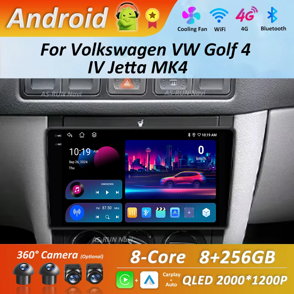 Car Radio Multimedia Player for Volkswagen VW Golf 4 IV Jetta MK4 Android 14 4G BT DSP Stereo Navi GPS WIFI HD Touch Screen
Car Radio Multimedia Player for Volkswagen VW Golf 4 IV Jetta MK4 Android 14 4G BT DSP Stereo Navi GPS WIFI HD Touch Screen
