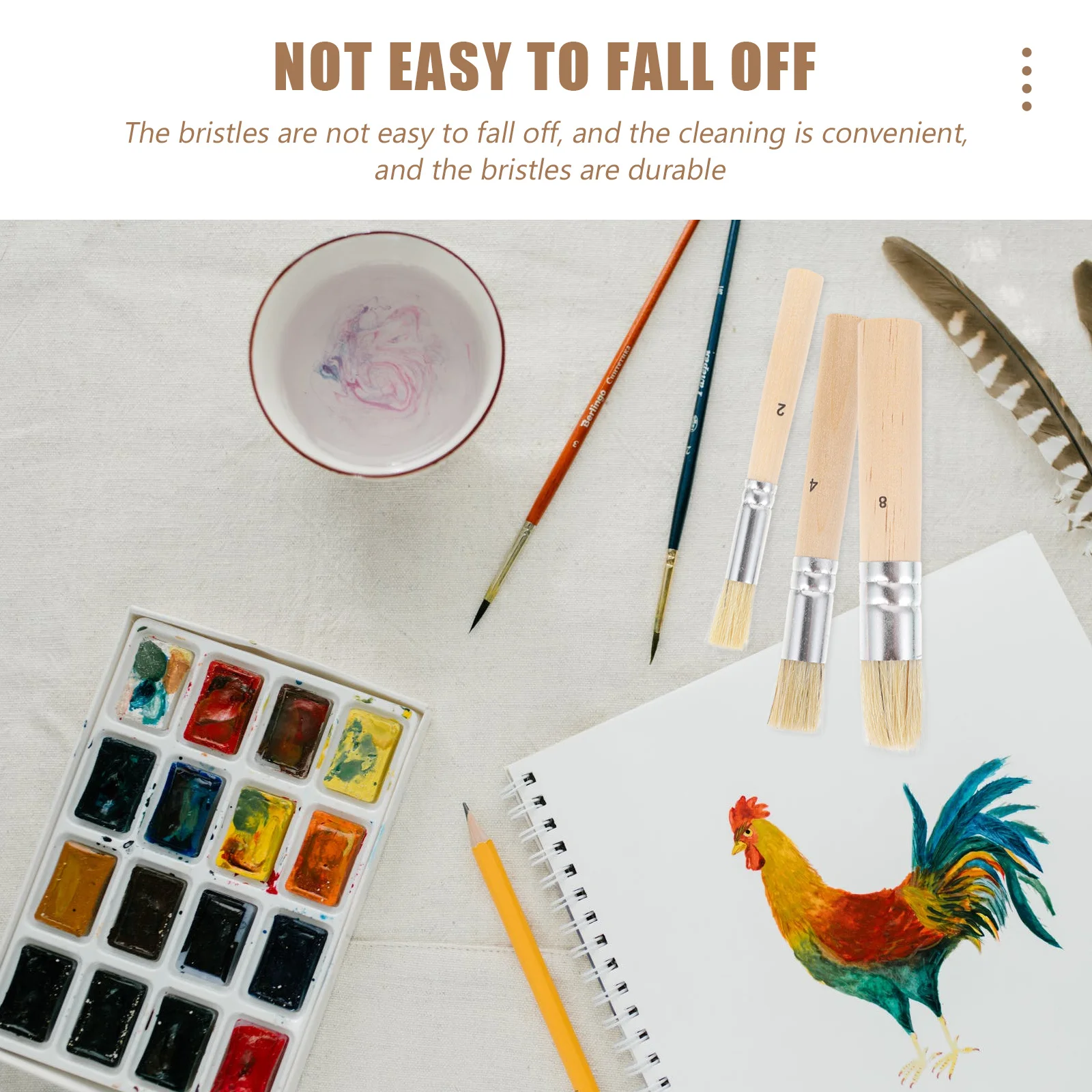 4Sets Wood Handle Bristle Painting Brushes Set Watercolor Oil Acrylic Stencil Template Paint Brushes Stencil Wooden Bristle
4Sets Wood Handle Bristle Painting Brushes Set Watercolor Oil Acrylic Stencil Template Paint Brushes Stencil Wooden Bristle