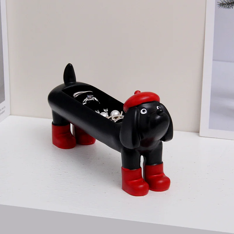 Jewelry Storage Boxes Cute Sausage Dog Tray Resin Storage Containers for Key Watch Earring Ring Necklace Home Desktop Organizer
Jewelry Storage Boxes Cute Sausage Dog Tray Resin Storage Containers for Key Watch Earring Ring Necklace Home Desktop Organizer