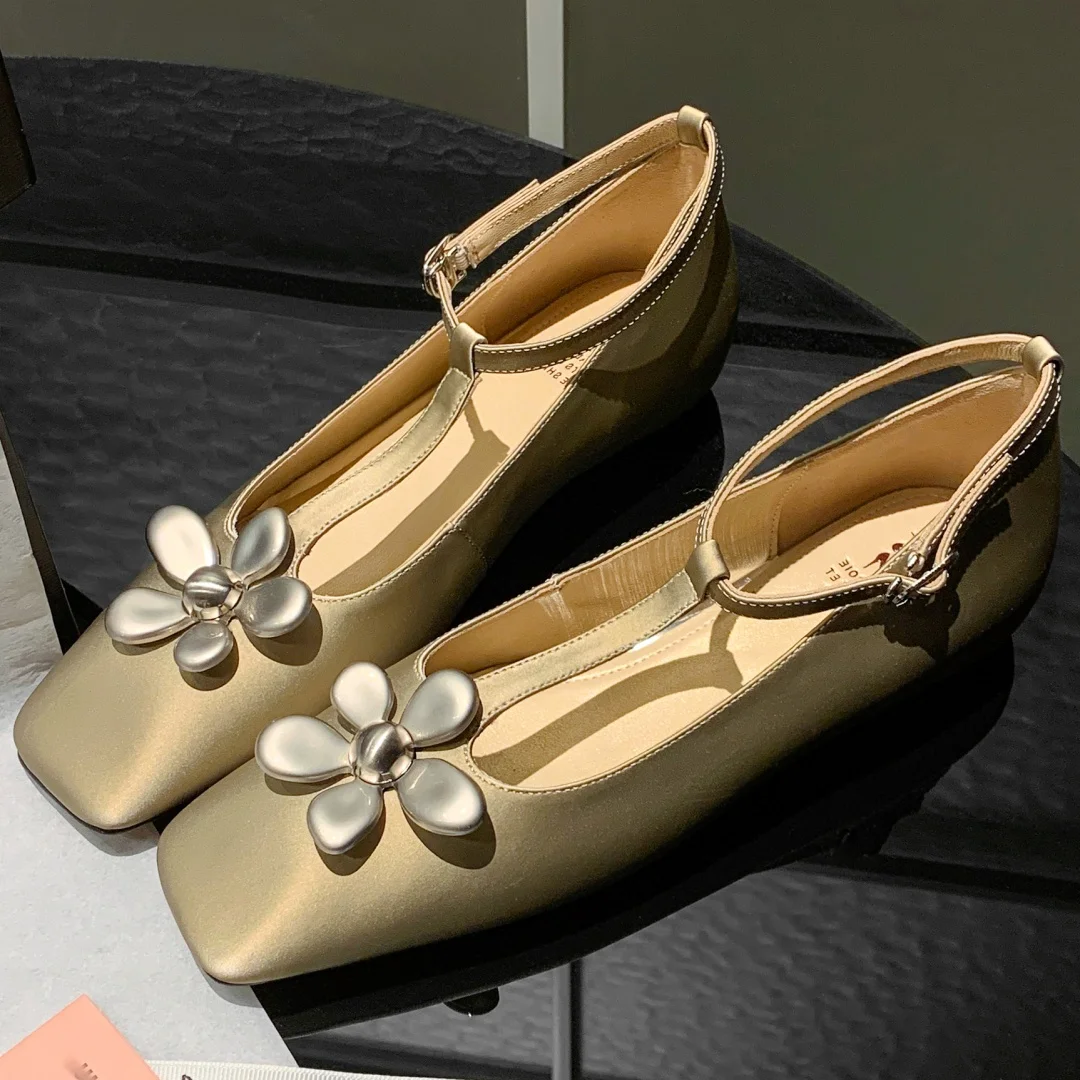 danxuefei 2025 new women's cow leather t-strap ballet flats flower decoration soft comfortable casual female ballerinas shoes
danxuefei 2025 new women's cow leather t-strap ballet flats flower decoration soft comfortable casual female ballerinas shoes