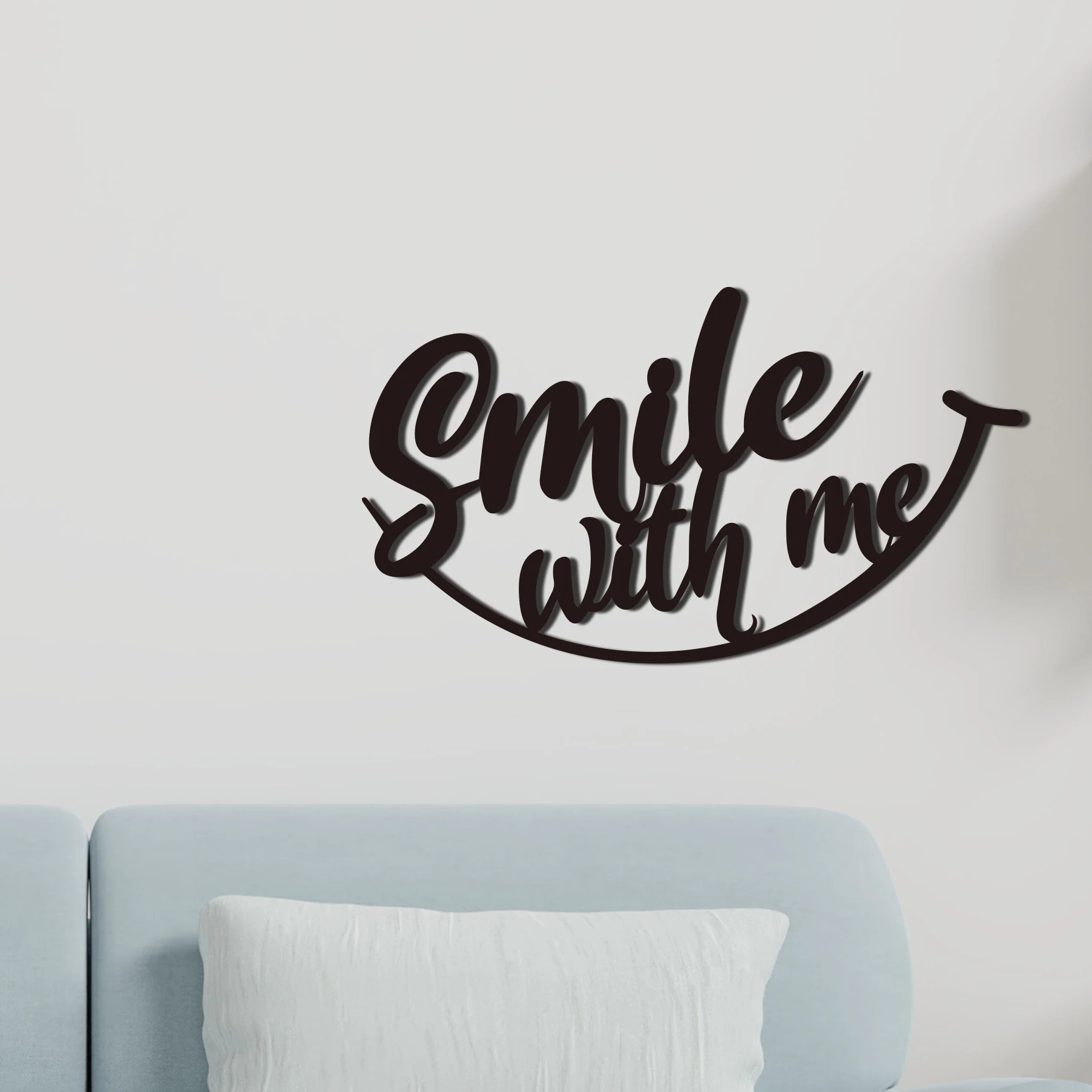 1pc Smile With Me Metal Wall Art, Metal Decor,Quotes Metal Living Room Decor, Wall Letters, Modern Wall Decor Gift
1pc Smile With Me Metal Wall Art, Metal Decor,Quotes Metal Living Room Decor, Wall Letters, Modern Wall Decor Gift