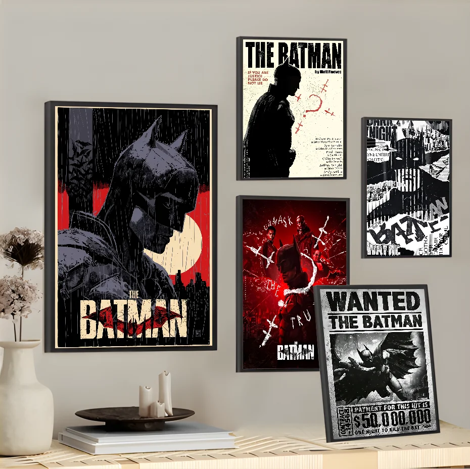 Cool B-Bat-manS Retro Movie Black Poster Sticky Wall Art Printing Waterproof Home Living Bed Room Bar Aesthetic Decor
Cool B-Bat-manS Retro Movie Black Poster Sticky Wall Art Printing Waterproof Home Living Bed Room Bar Aesthetic Decor