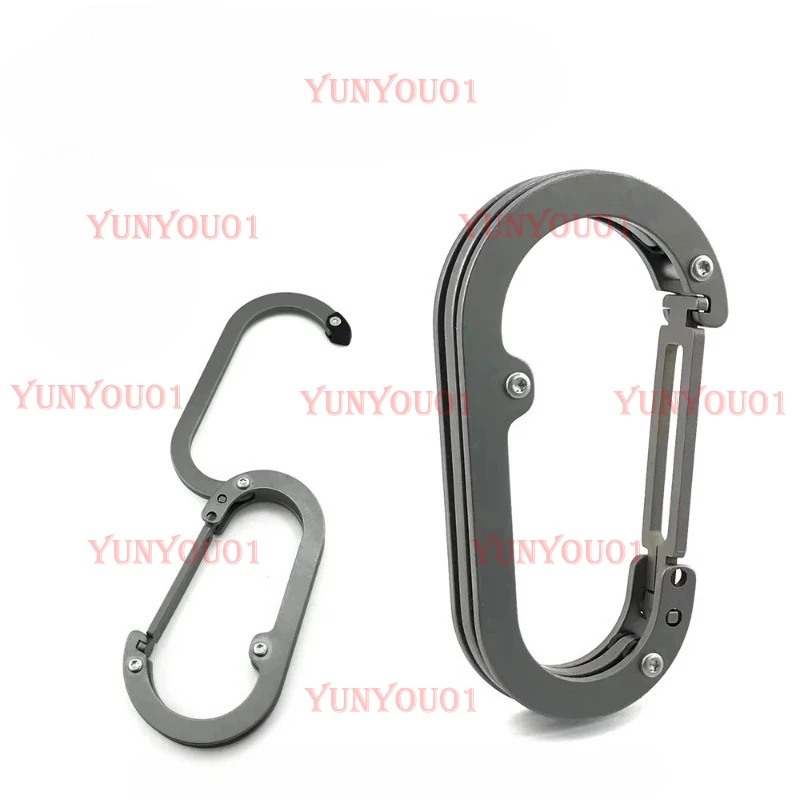 Titanium D-type Hook Carabiner Outdoor Backpack Tools Camping Climbing Buckle Fishing Hook Keychain Lock Buckle Snap Clip
Titanium D-type Hook Carabiner Outdoor Backpack Tools Camping Climbing Buckle Fishing Hook Keychain Lock Buckle Snap Clip