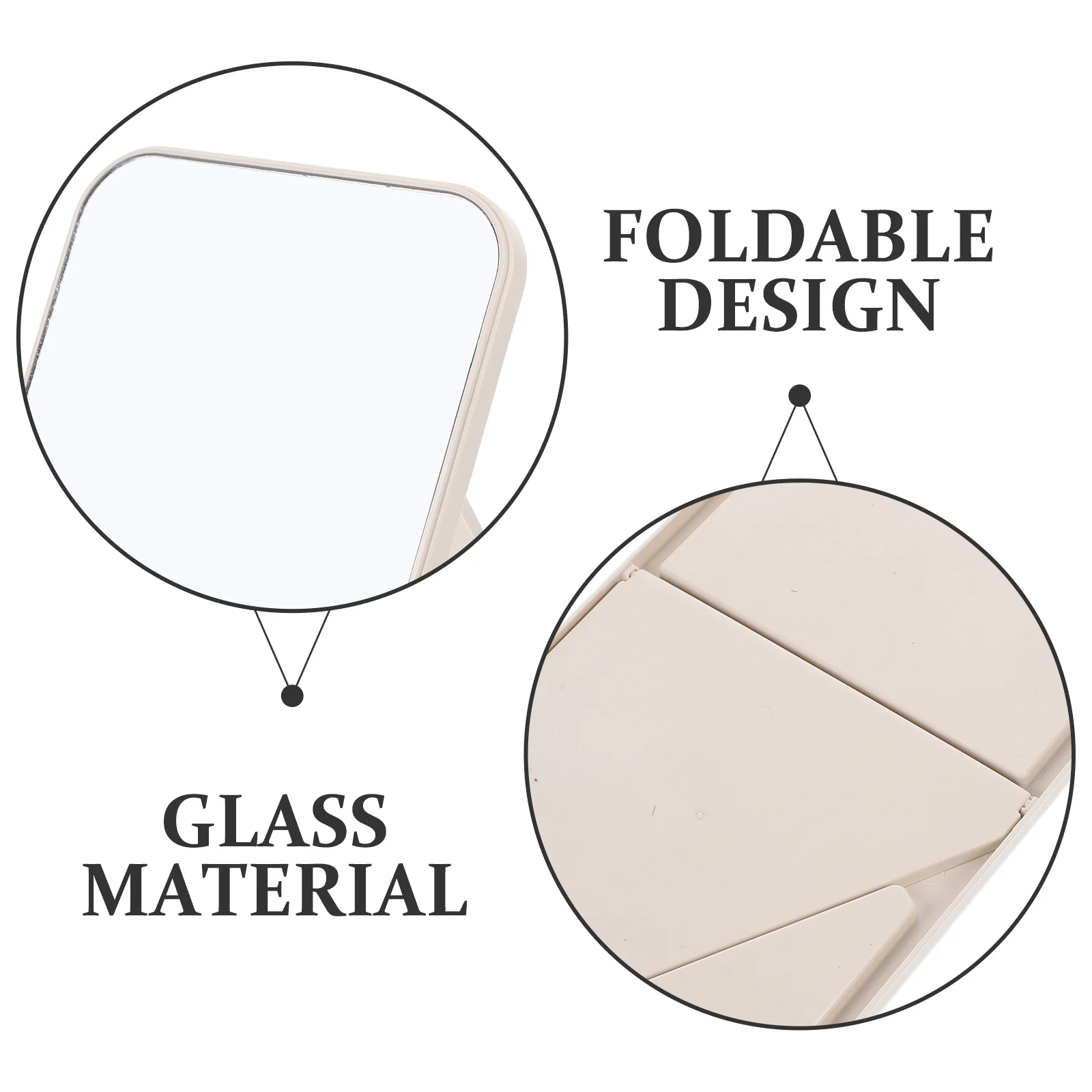 Portable Rectangular Folding Desktop Mirror High Definition Makeup Vanity Mirror for Travel Home Office Bedroom 
Portable Rectangular Folding Desktop Mirror High Definition Makeup Vanity Mirror for Travel Home Office Bedroom