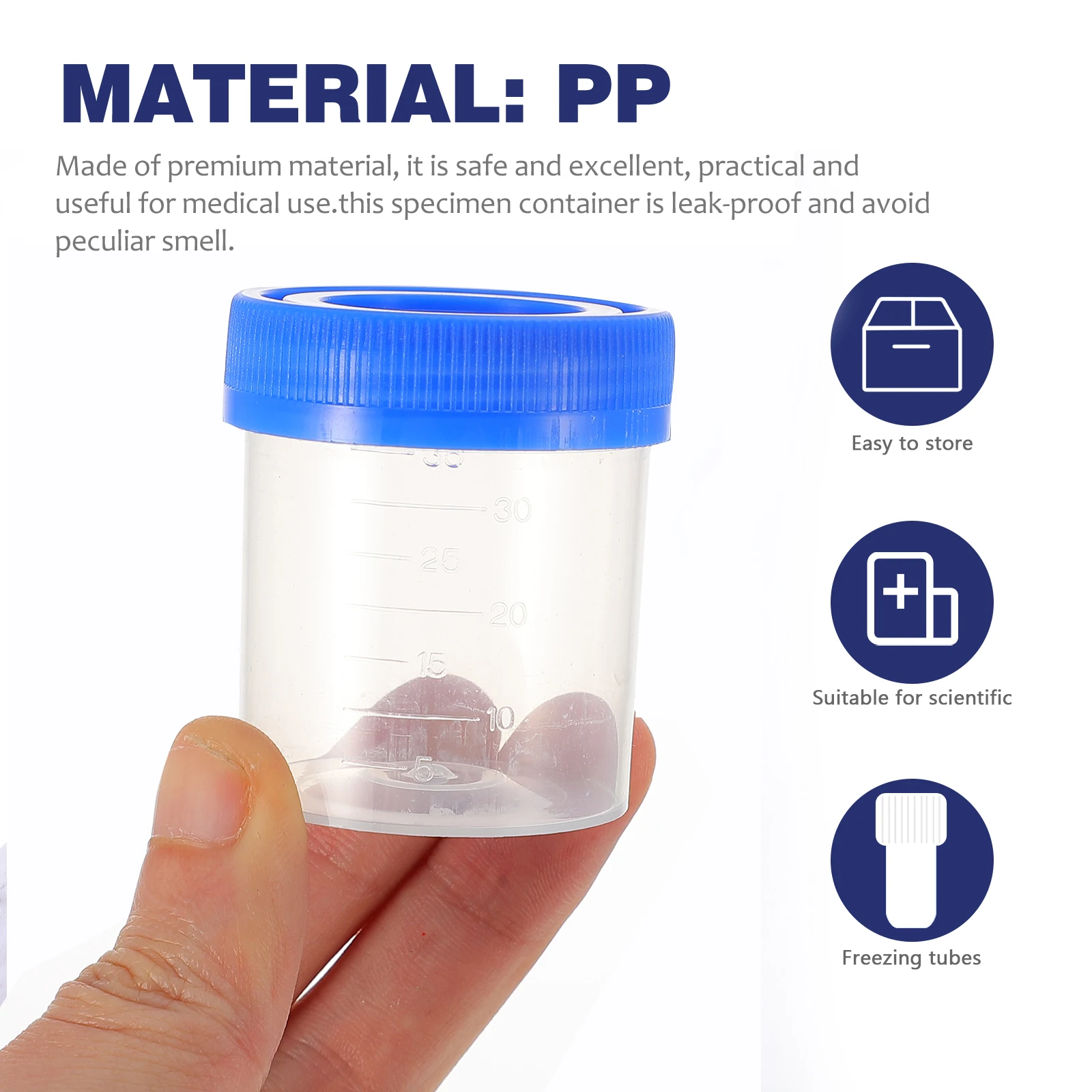 25 Pcs 40ml Urine Cups Random Color Lids Leak Proof Medical Sample Containers Fecal Scale Stool Specimen Cups Plastic Teaching
25 Pcs 40ml Urine Cups Random Color Lids Leak Proof Medical Sample Containers Fecal Scale Stool Specimen Cups Plastic Teaching