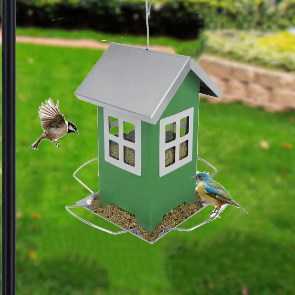 Feeding Container Iron Bird Feeder Durable Hanging Birdcage Waterproof Cute Bird Feeding Dish Outdoor
Feeding Container Iron Bird Feeder Durable Hanging Birdcage Waterproof Cute Bird Feeding Dish Outdoor
