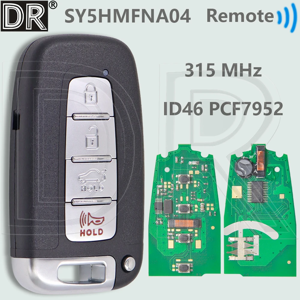 DR ID46 PCF7952 315 МГц автомобильный дистанционный ключ без ключа SY5HMFNA04 для Hyundai Elantra Sonata Azera Genesis Veloster Equus Tucson
DR ID46 PCF7952 315 МГц автомобильный дистанционный ключ без ключа SY5HMFNA04 для Hyundai Elantra Sonata Azera Genesis Veloster Equus Tucson