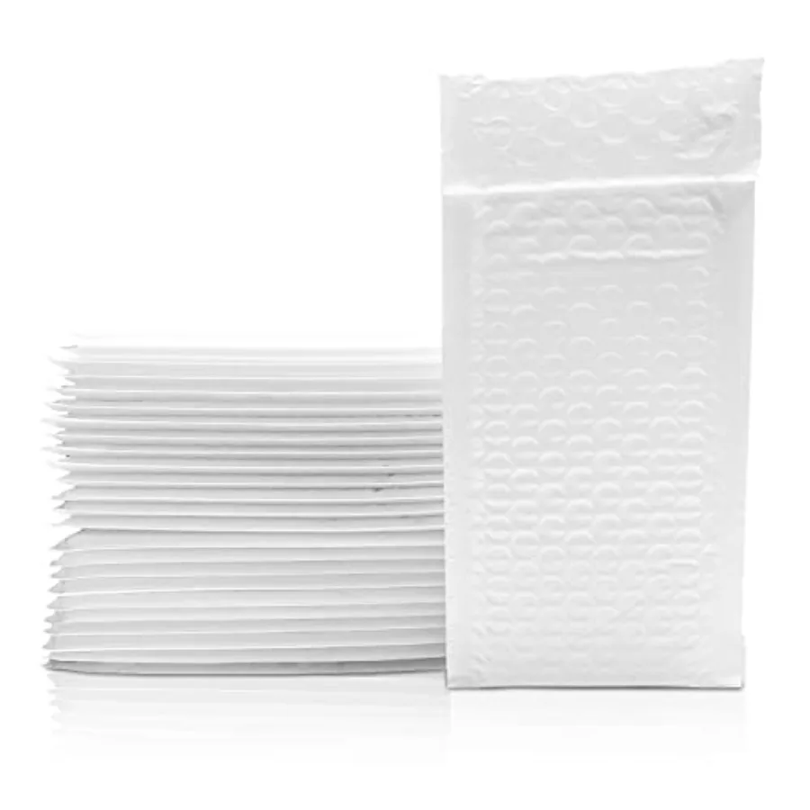 White Bubble Mailers, 3x9.5" Inches, 50 Pack, Padded Poly Mailers, Recycled Material, Shipping Bags, Packaging Bags, Padded Env
White Bubble Mailers, 3x9.5" Inches, 50 Pack, Padded Poly Mailers, Recycled Material, Shipping Bags, Packaging Bags, Padded Env