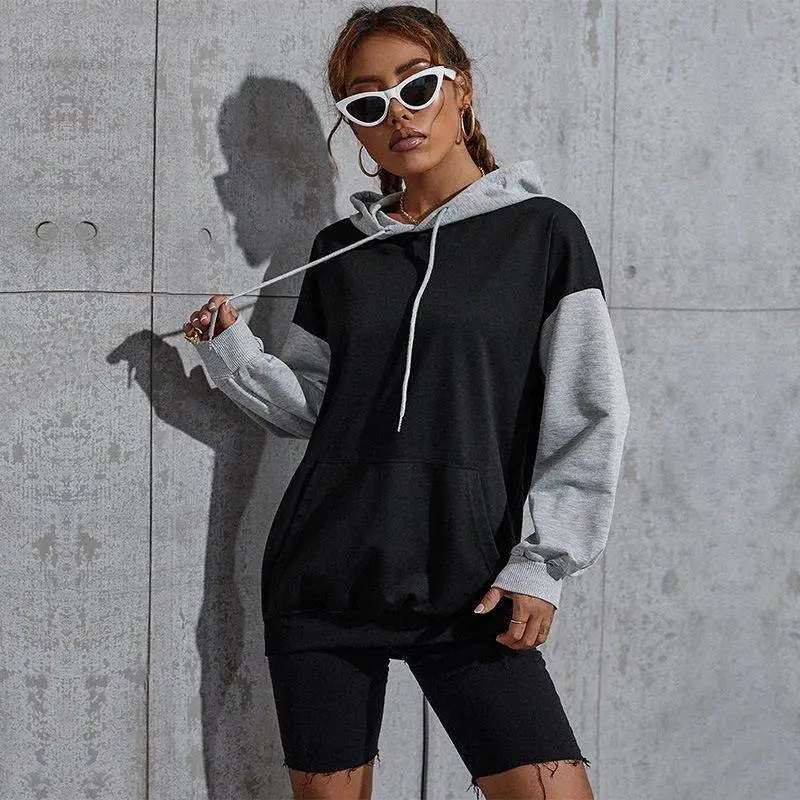 Women's Hoodie Sweatshirt Color Block Design Kangaroo Hood Crossbody Bag Casual Sportswear Autumn Winter New Arrival
Women's Hoodie Sweatshirt Color Block Design Kangaroo Hood Crossbody Bag Casual Sportswear Autumn Winter New Arrival