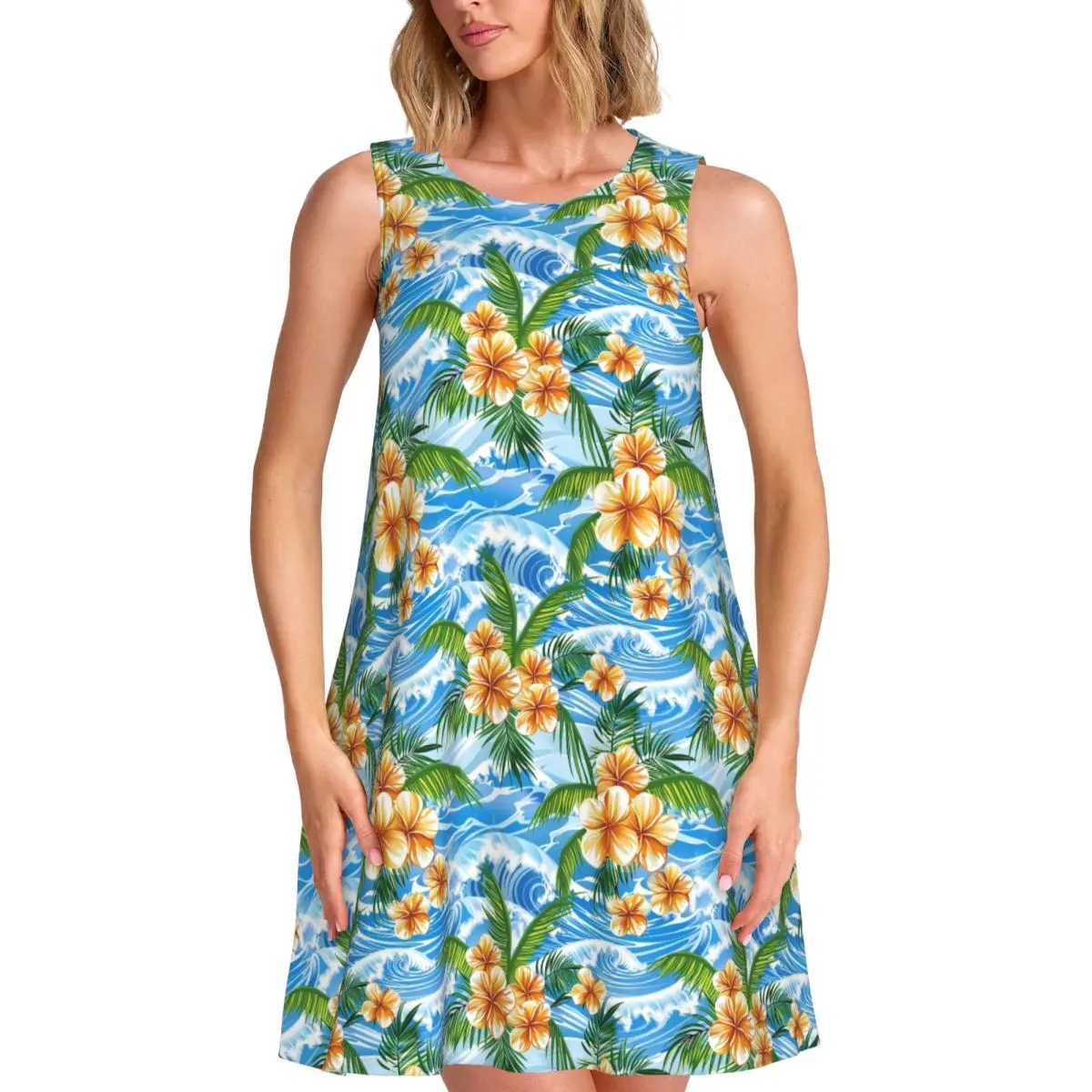 Custom Hawaiian Sea Coconut Tree Summer Women's Sleeveless Dress For Beach Travels Beach Casual Sleeveless Cool Dress
Custom Hawaiian Sea Coconut Tree Summer Women's Sleeveless Dress For Beach Travels Beach Casual Sleeveless Cool Dress