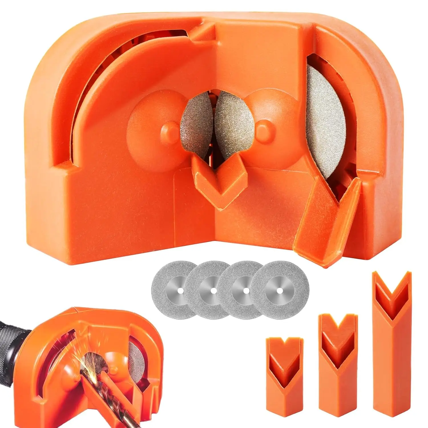 Drill Bit Sharpener for All Bits Multipurpose Drill Bit Grinding Sharpener with 2 Grinding Wheels Drill Machine Blade Sharpening
Drill Bit Sharpener for All Bits Multipurpose Drill Bit Grinding Sharpener with 2 Grinding Wheels Drill Machine Blade Sharpening