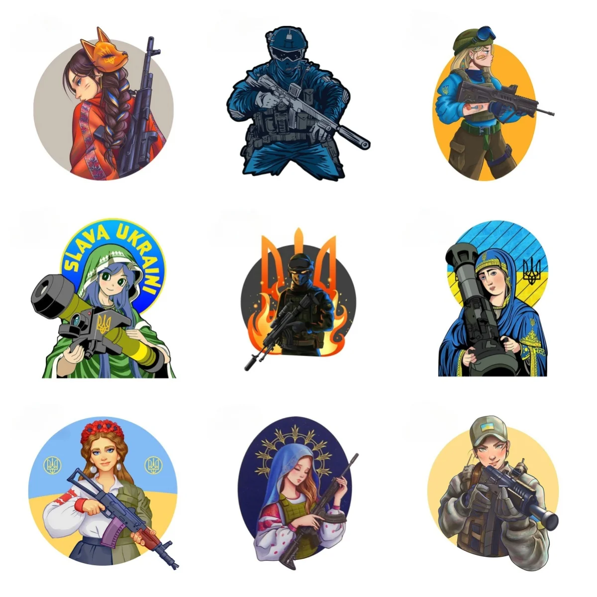 Ukraine Soldier Army Girl Gun Anime Car Stickers Funny Vinyl Decals for Cars Trucks Motorcycles Durable Laptop PVC Wholesale
Ukraine Soldier Army Girl Gun Anime Car Stickers Funny Vinyl Decals for Cars Trucks Motorcycles Durable Laptop PVC Wholesale