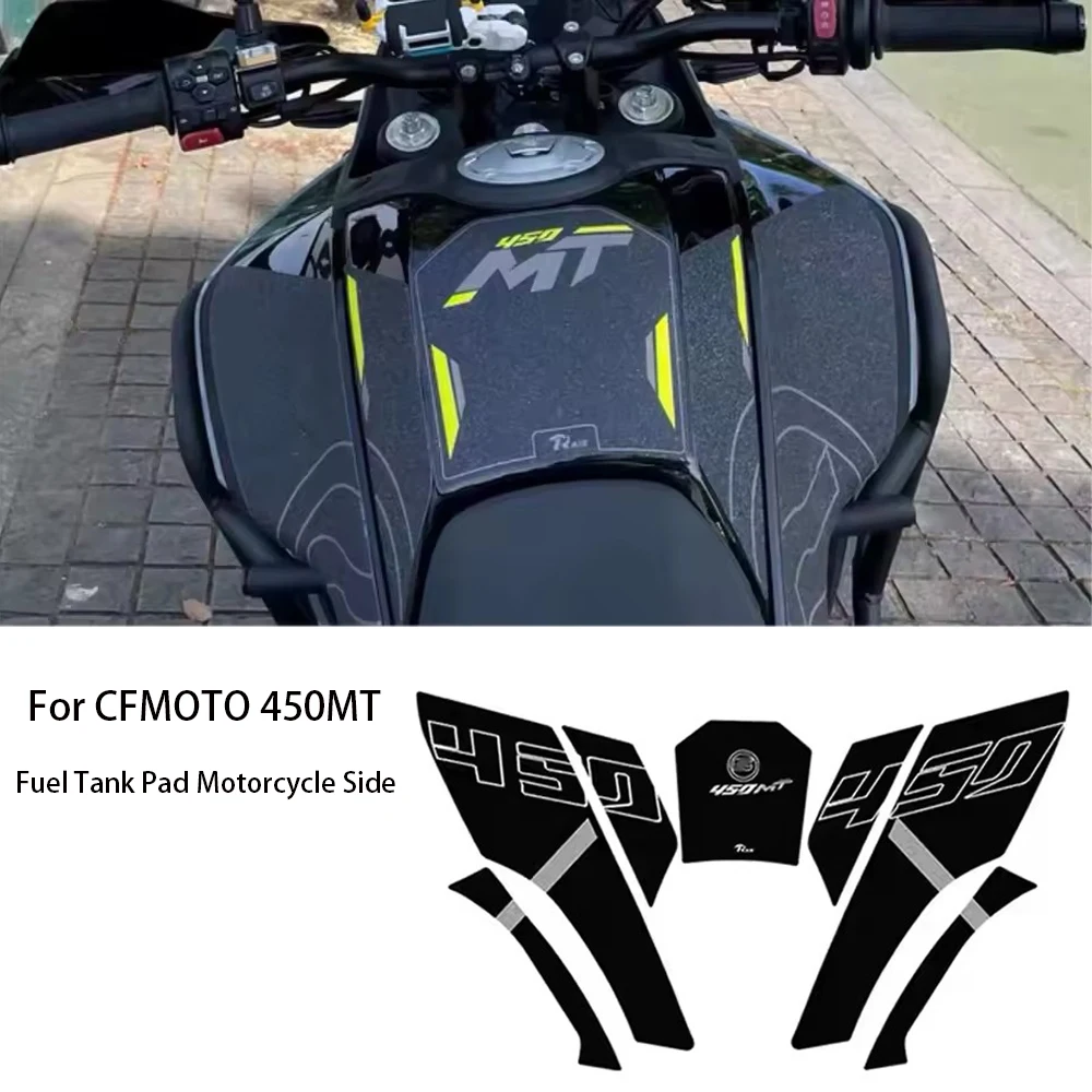 Накладки на бак и колени для CFMOTO 450MT: Противоскользящие наклейки-грипсы, защита бака, наклейки на боковые части мотоцикла 450 MT
Накладки на бак и колени для CFMOTO 450MT: Противоскользящие наклейки-грипсы, защита бака, наклейки на боковые части мотоцикла 450 MT