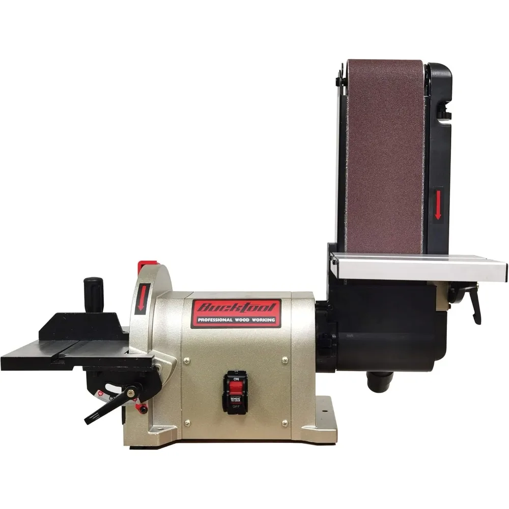 Direct Drive Bench Belt Sander, 4x36 in Belt and 8 in Disc Sander, 3/4HP B elt Sander for Woodworking, 5.0A Benchtop
Direct Drive Bench Belt Sander, 4x36 in Belt and 8 in Disc Sander, 3/4HP B elt Sander for Woodworking, 5.0A Benchtop