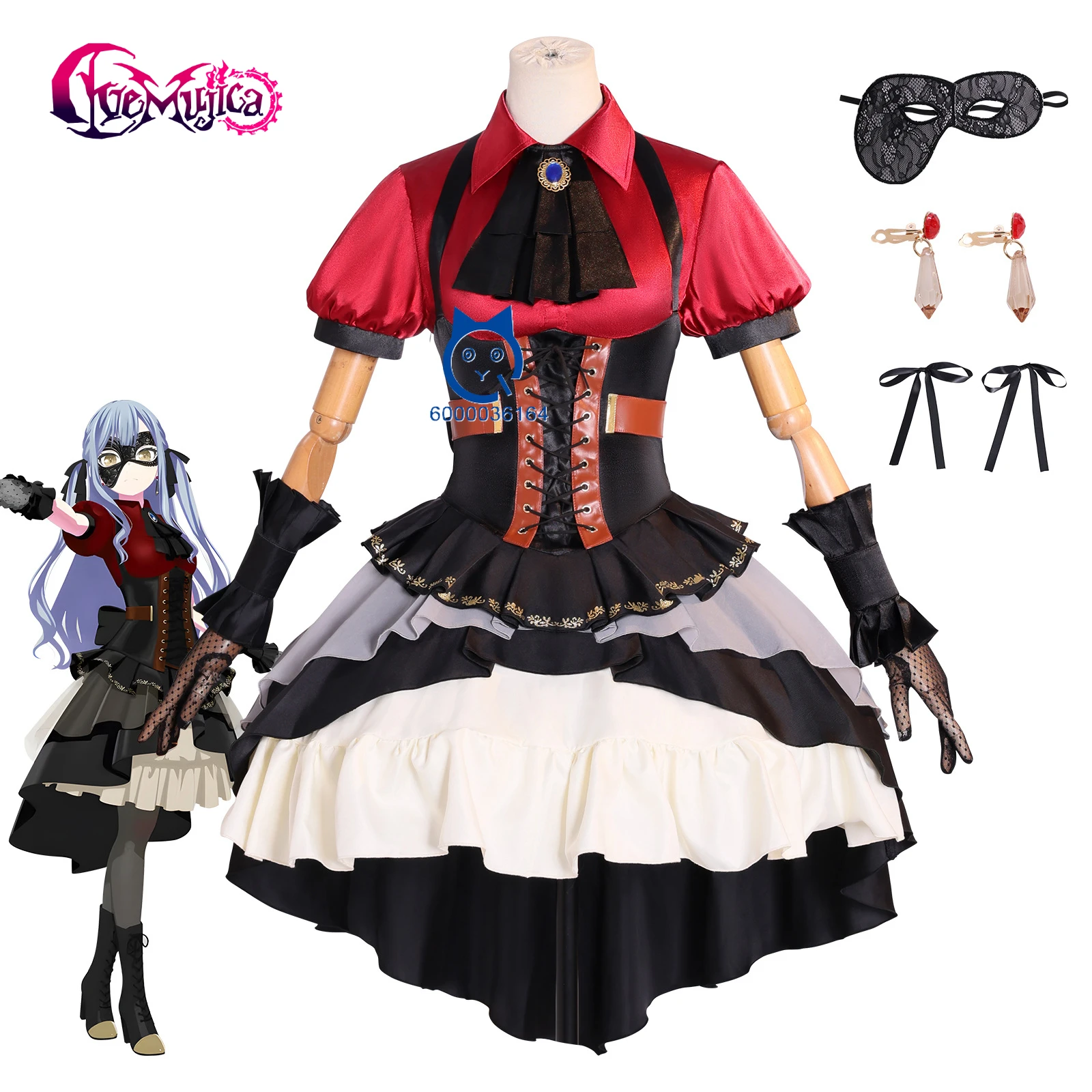 Anime BanG Dream! Ave Mujica Sakiko Togawa Cosplay Costume Stage Performance Uniform Halloween Party Dress for Women Love Live
Anime BanG Dream! Ave Mujica Sakiko Togawa Cosplay Costume Stage Performance Uniform Halloween Party Dress for Women Love Live