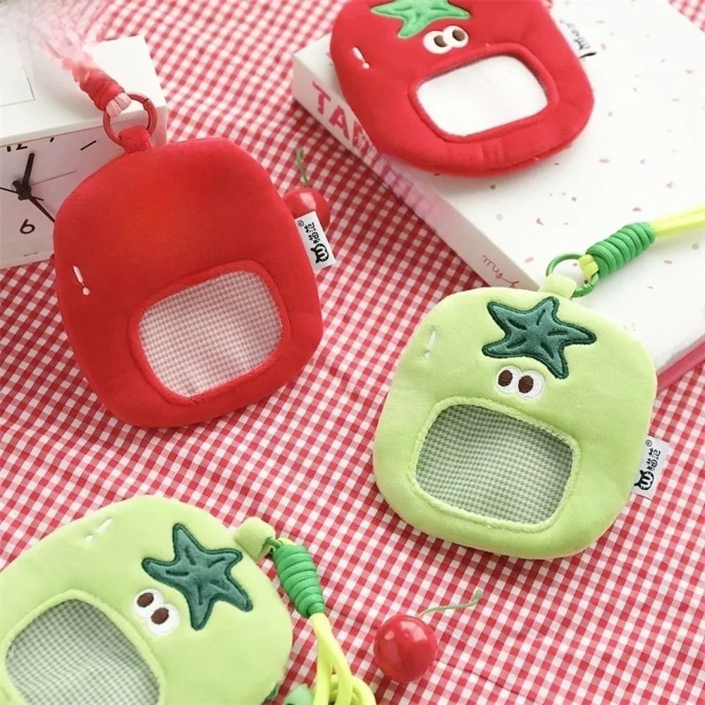 Expression Cartoon Tomato Coin Purse Headphone Bag Korean Idol Card Holder Transparent Neck Hanging Bag Small Item Bag Plush
Expression Cartoon Tomato Coin Purse Headphone Bag Korean Idol Card Holder Transparent Neck Hanging Bag Small Item Bag Plush