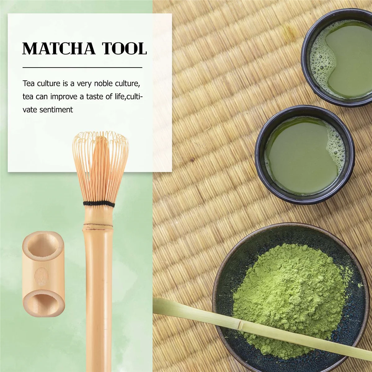Зеленый чай Матча Венчик Bamboo Chasen Венчик Матча Чайный порошок Профессиональная бамбуковая кисть для чайной церемонии Кухонный инструмент-A70Z
Зеленый чай Матча Венчик Bamboo Chasen Венчик Матча Чайный порошок Профессиональная бамбуковая кисть для чайной церемонии Кухонный инструмент-A70Z