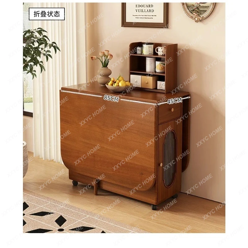 Q Solid Wood Folding Dining Table Small Apartment Home Retractable Storage Integrated Dining Table Vintage
Q Solid Wood Folding Dining Table Small Apartment Home Retractable Storage Integrated Dining Table Vintage