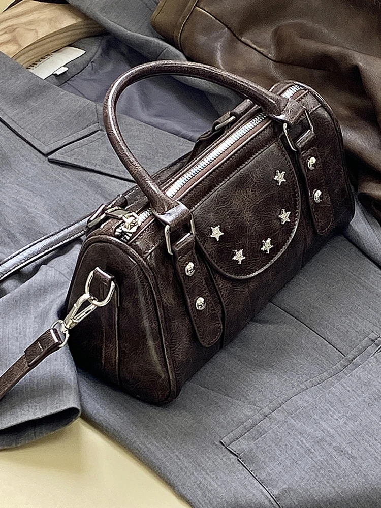 Персонализированная декоративная сумка с пентаграммой, корейская ретро универсальная сумка на одно плечо, осенне-зимняя новая женская сумка через плечо
Персонализированная декоративная сумка с пентаграммой, корейская ретро универсальная сумка на одно плечо, осенне-зимняя новая женская сумка через плечо
