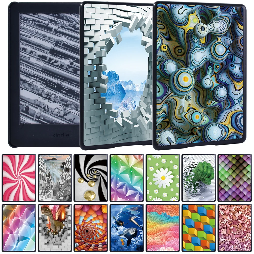 Cover for Kindle Paperwhite 1/2/3/4/Kindle 10th Gen 2019/8th Gen 2016 3D Pattern Tablet Plastic Ultrathin Hard Back Case
Cover for Kindle Paperwhite 1/2/3/4/Kindle 10th Gen 2019/8th Gen 2016 3D Pattern Tablet Plastic Ultrathin Hard Back Case