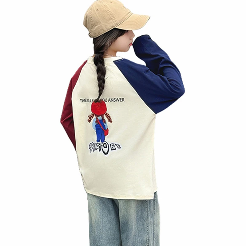 Children Sweatshirt for Girls New Spring Fall Clothes Cute Cartoon Pattern Pullover Loose Top Kids Korean Polo Sweatshirts 5-14Y
Children Sweatshirt for Girls New Spring Fall Clothes Cute Cartoon Pattern Pullover Loose Top Kids Korean Polo Sweatshirts 5-14Y