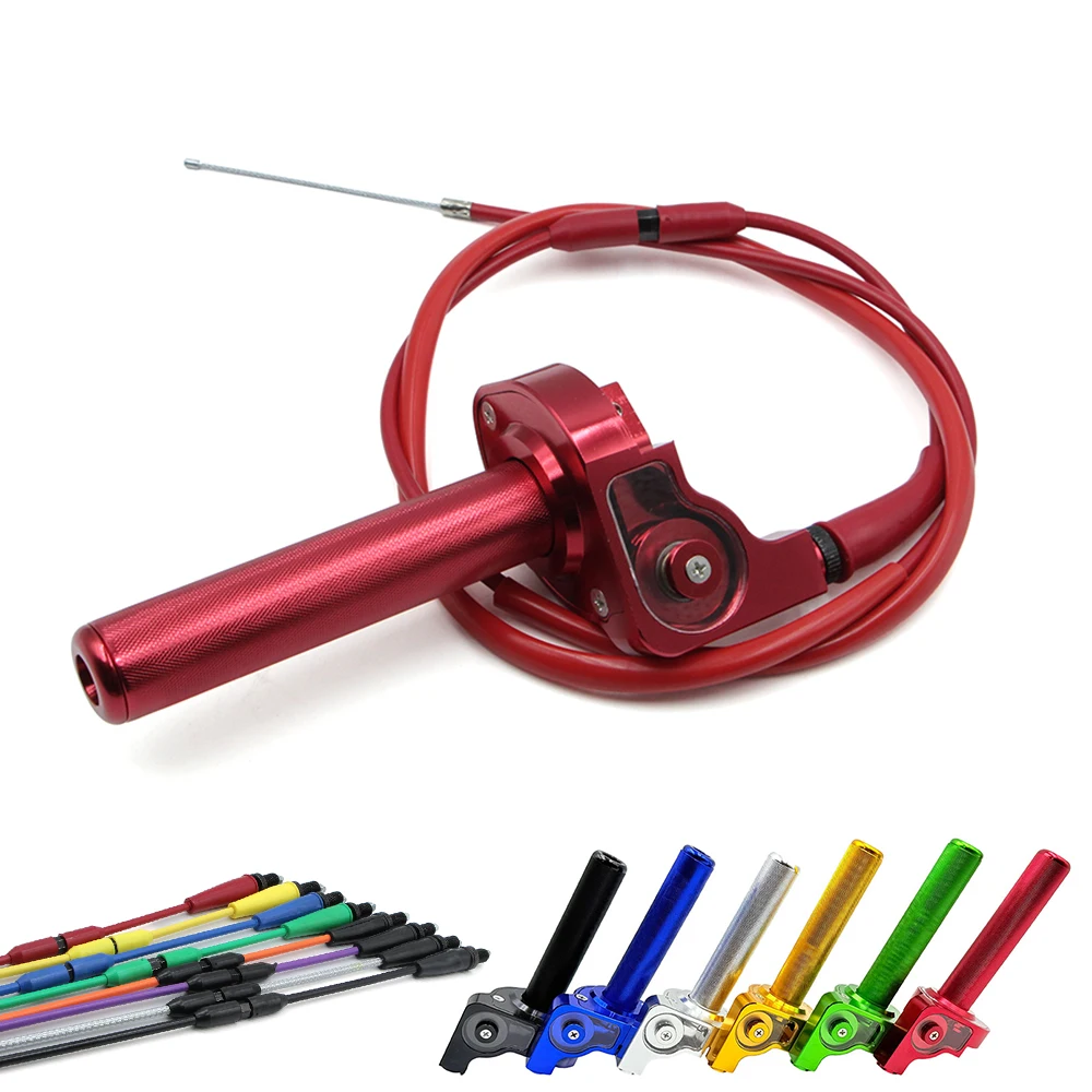 Motorcycle ATV Throttle Assembly Universal 7/8" 22mm CNC Aluminum Quick Twist Throttle Grips With 51.18" Adjustable Throttle Cab
Motorcycle ATV Throttle Assembly Universal 7/8" 22mm CNC Aluminum Quick Twist Throttle Grips With 51.18" Adjustable Throttle Cab