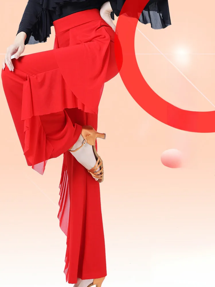 High Waist Ballroom Dance Competition Pants Women Modern Casual Women's Classical Solid Color Standard Waltz Latin Jazz Trousers
High Waist Ballroom Dance Competition Pants Women Modern Casual Women's Classical Solid Color Standard Waltz Latin Jazz Trousers