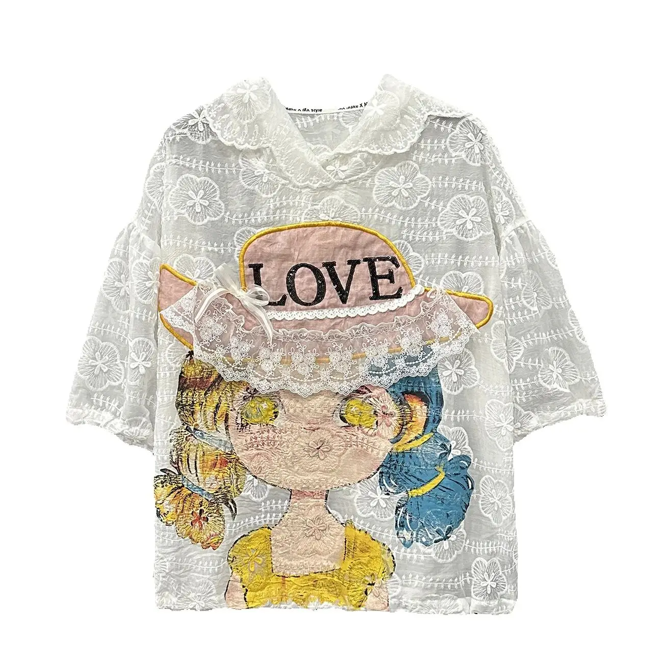 2025 New Summer Cartoon Printing Hooded Pullover Top All-match Loose Short Sleeve Sun-proof Shirts Sweet Women Thin Blouses
2025 New Summer Cartoon Printing Hooded Pullover Top All-match Loose Short Sleeve Sun-proof Shirts Sweet Women Thin Blouses