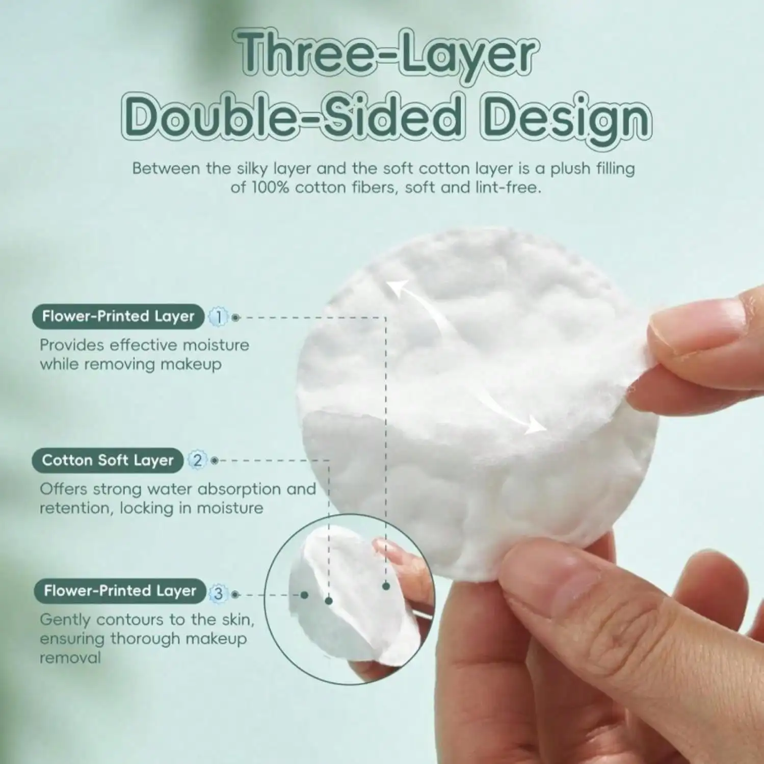 GWT Premium Cotton Rounds For Face, 100% Pure &Amp; Lint-Free Cotton Pads, Soft &Amp; Absorbent Makeup Remover, Hypoallergenic, Multi-Layer Design, 100 Count (Pack Of 1)
GWT Premium Cotton Rounds For Face, 100% Pure &Amp; Lint-Free Cotton Pads, Soft &Amp; Absorbent Makeup Remover, Hypoallergenic, Multi-Layer Design, 100 Count (Pack Of 1)