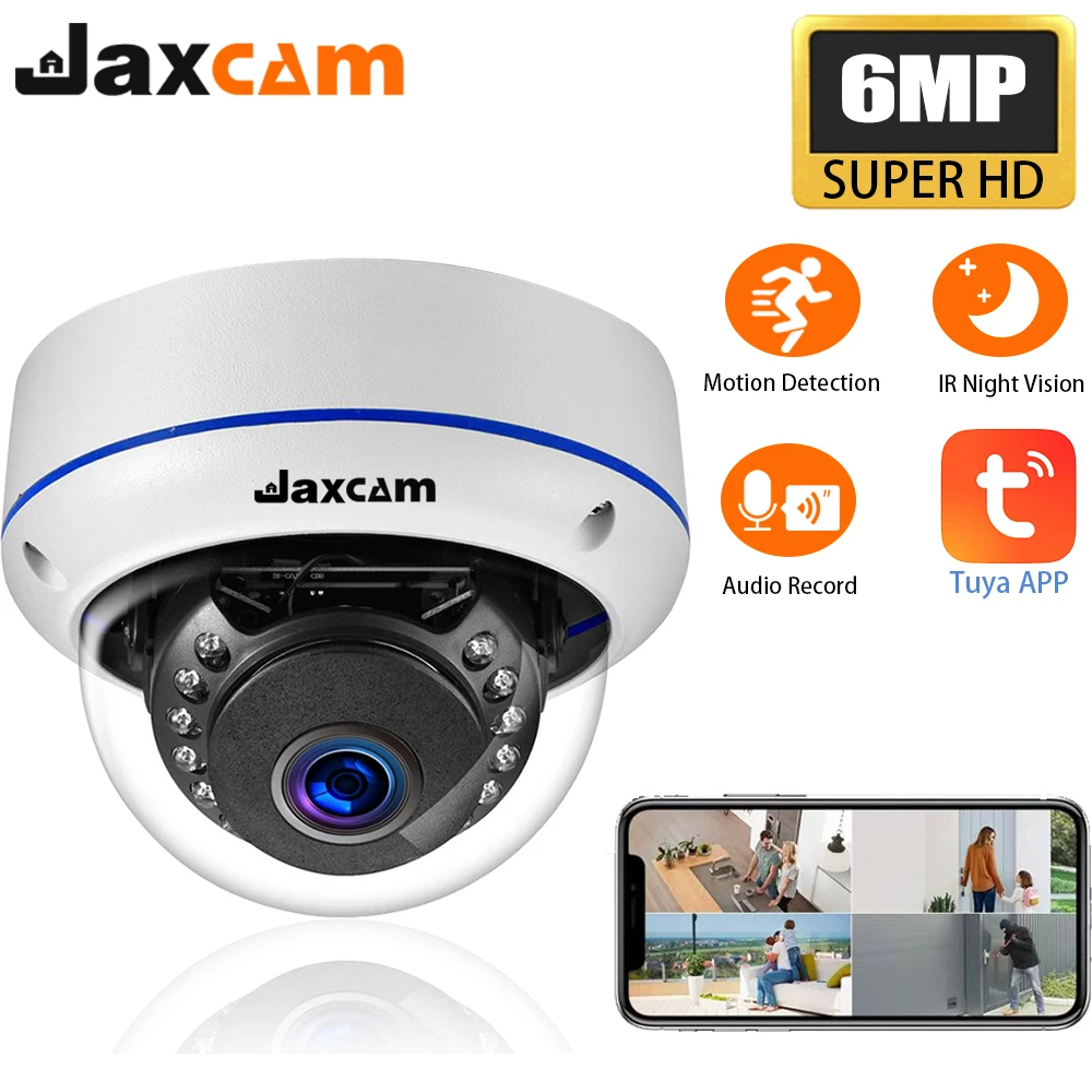 Jaxcam 6MP IP-камера безопасности POE Внутренняя купольная антивандальная домашняя инфракрасная камера ночного видения Одностороннее аудио Обнаружение искусственного интеллекта Smart Cam
Jaxcam 6MP IP-камера безопасности POE Внутренняя купольная антивандальная домашняя инфракрасная камера ночного видения Одностороннее аудио Обнаружение искусственного интеллекта Smart Cam