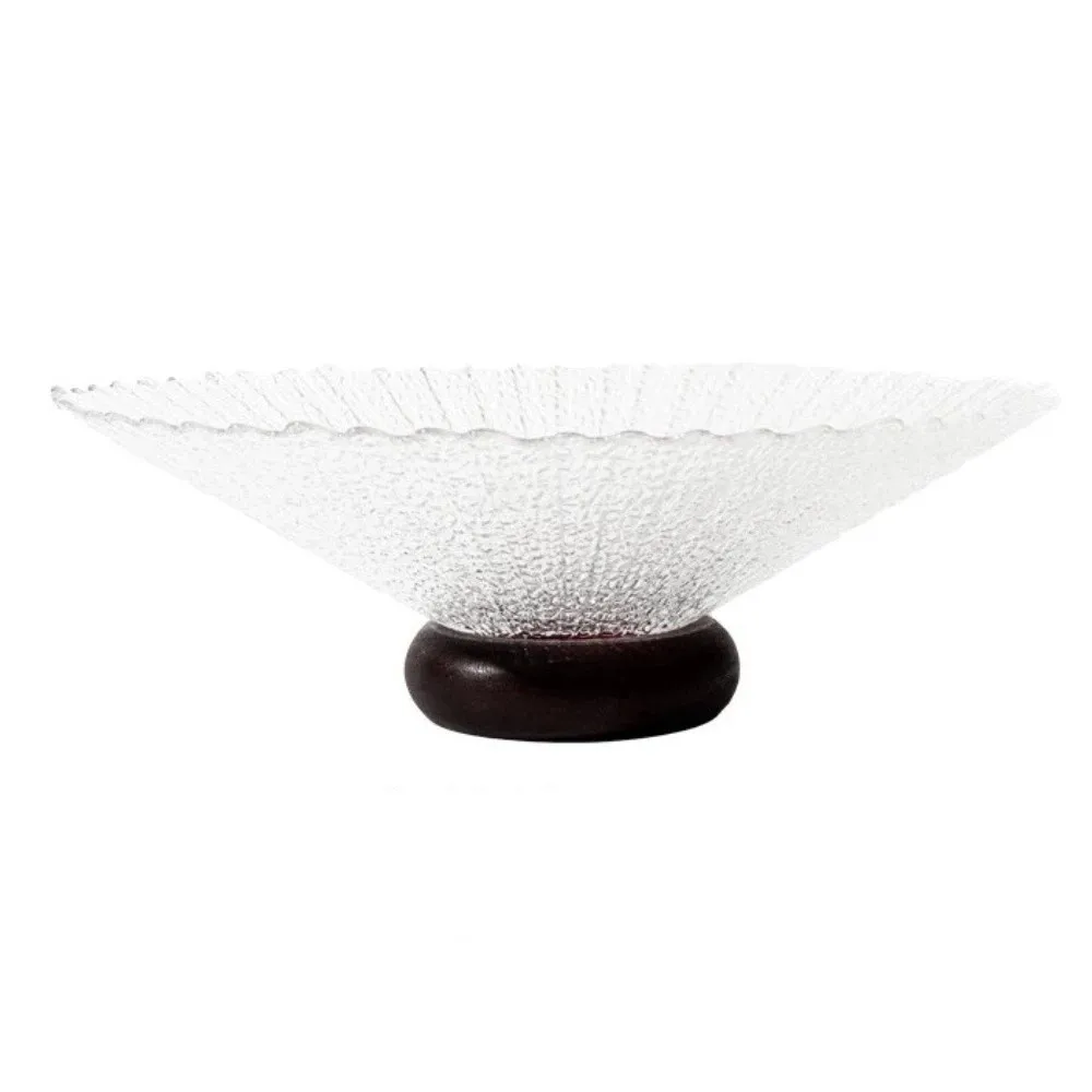 Creative Transparent Glass Fruit Plate Wooden Base Large Fruit Serving Tray Minimalist Dry Fruit Placed Tray Room Decor
Creative Transparent Glass Fruit Plate Wooden Base Large Fruit Serving Tray Minimalist Dry Fruit Placed Tray Room Decor