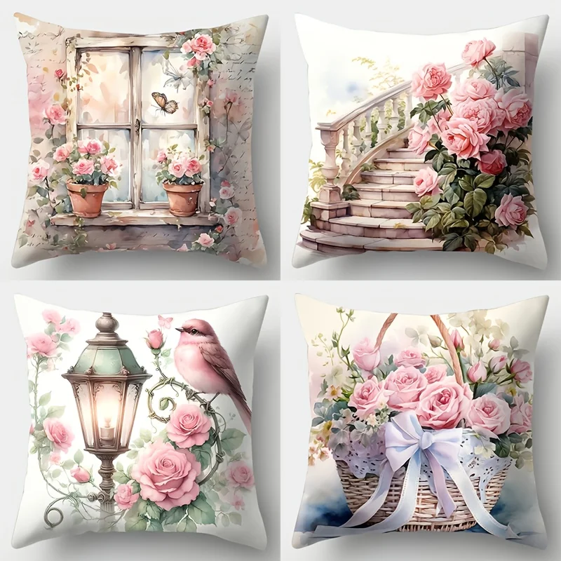 4pcs tropical palm leaf pillow cover suitable for outdoor farmhouse balcony decoration cushion cover without pillow core
4pcs tropical palm leaf pillow cover suitable for outdoor farmhouse balcony decoration cushion cover without pillow core