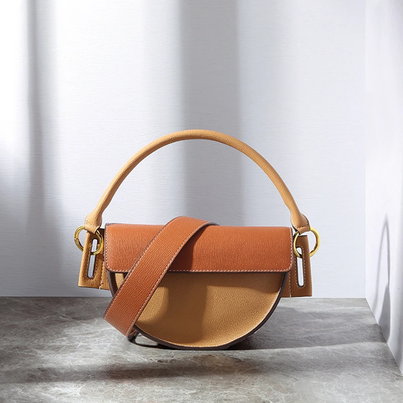 Saddle Bag Women's Fashion Simple Color Contrast Shoulder Crossbody Bags Casual Versatile Commuter Luxury Designer Handbag 2023
Saddle Bag Women's Fashion Simple Color Contrast Shoulder Crossbody Bags Casual Versatile Commuter Luxury Designer Handbag 2023
