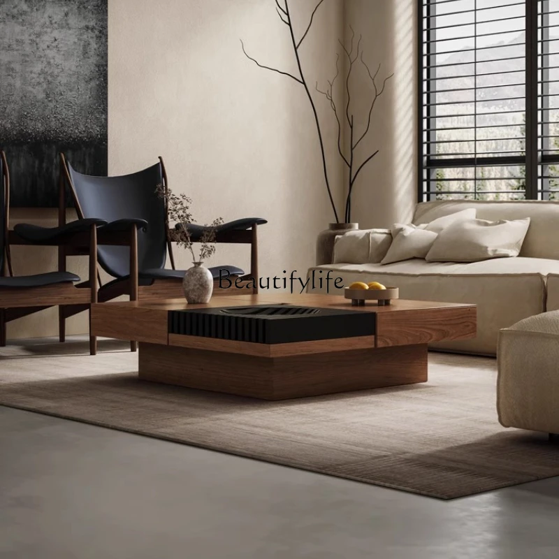 Wabi Sandy Wind Solid Wood Coffee Table Living Room Household Premium Imported Walnut Leather
Wabi Sandy Wind Solid Wood Coffee Table Living Room Household Premium Imported Walnut Leather