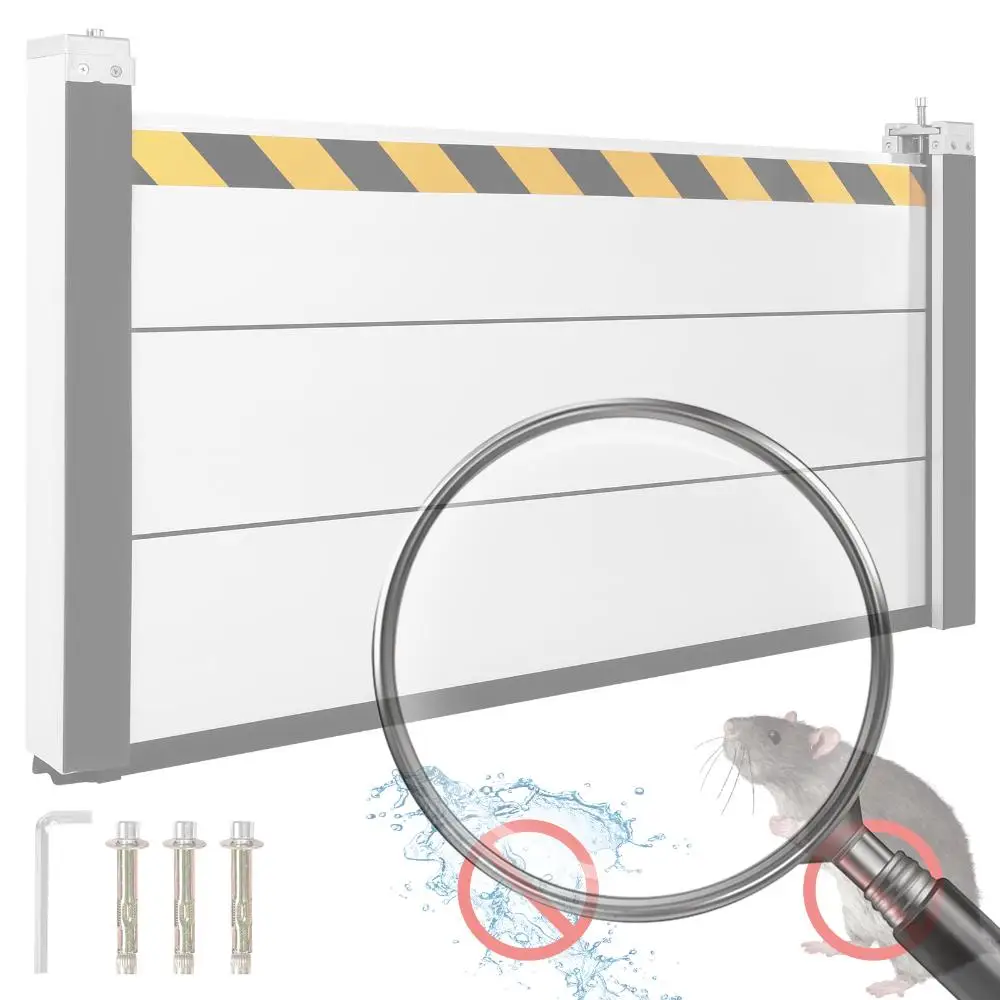 Aluminum Flood Control Baffle 48.03x23.62in Flood Barrier Flood Protection Baffle for Gates Subways Factories Garages Roads
Aluminum Flood Control Baffle 48.03x23.62in Flood Barrier Flood Protection Baffle for Gates Subways Factories Garages Roads