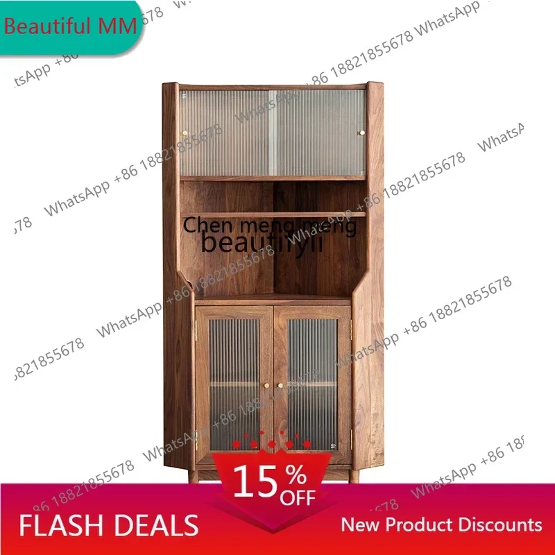z11Nordic living room black walnut triangular cabinet dining room solid wood corner cabinet corner wine cabinet simple and moder
z11Nordic living room black walnut triangular cabinet dining room solid wood corner cabinet corner wine cabinet simple and moder