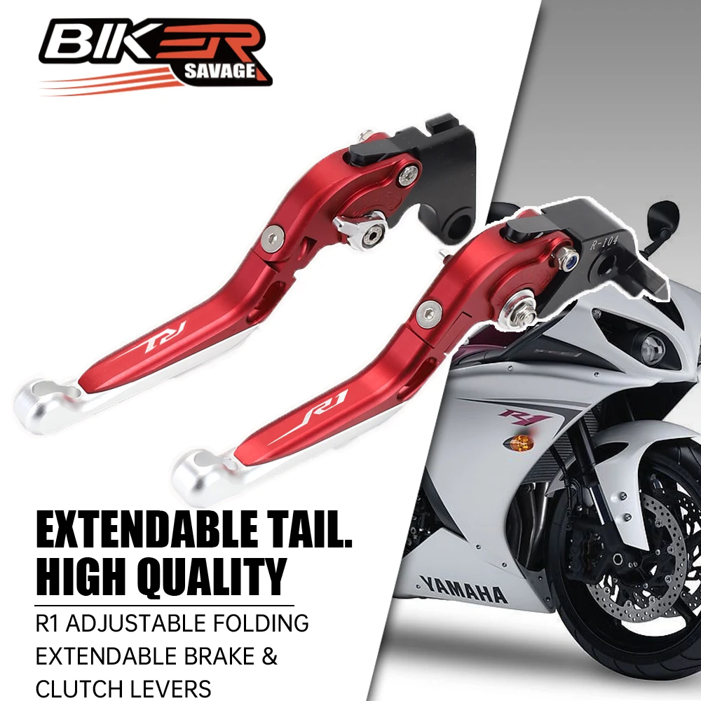 For YAMAHA YZFR1 CNC Adjustable Folding Extendable Brake & Clutch Levers Hydraulic Replacement Handle Motorbike Accessories
For YAMAHA YZFR1 CNC Adjustable Folding Extendable Brake & Clutch Levers Hydraulic Replacement Handle Motorbike Accessories