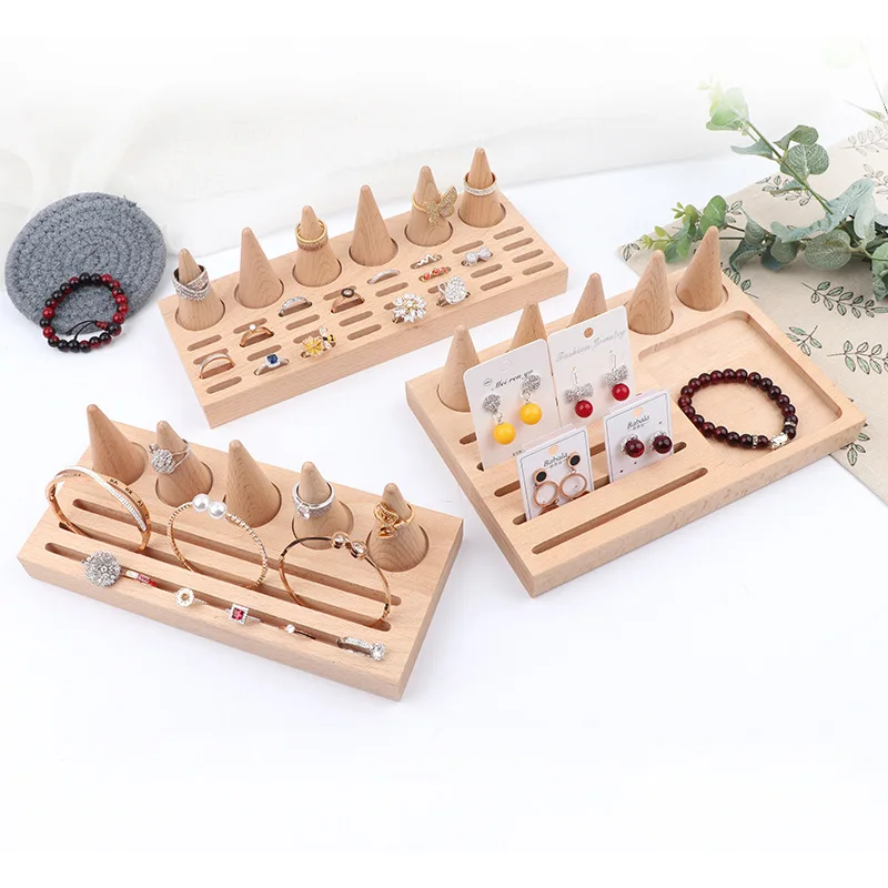 Log ju wood cone ring display stand conical ring jewelry frame bracket plate earring card planes
Log ju wood cone ring display stand conical ring jewelry frame bracket plate earring card planes