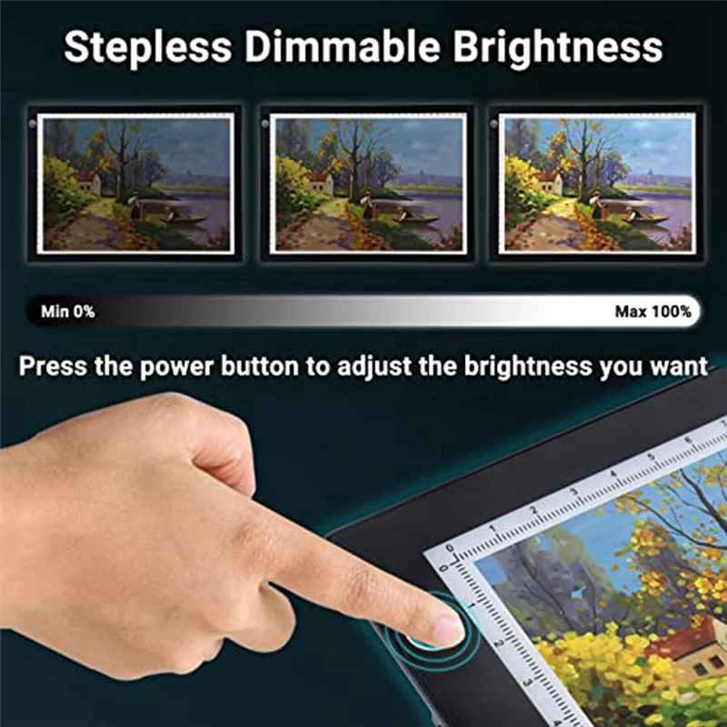 J1UL1N A4 LED Light Pad Drawing Pad Adjustable Brightness Tracing Box Perfect For Diamond Painting, Weeding Vinyl
J1UL1N A4 LED Light Pad Drawing Pad Adjustable Brightness Tracing Box Perfect For Diamond Painting, Weeding Vinyl