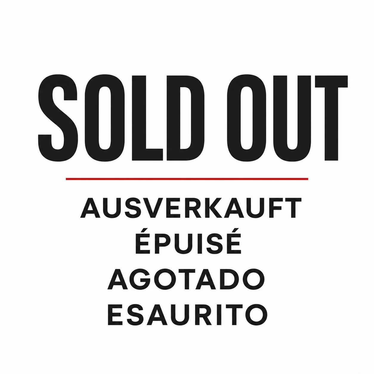 sold out sold out sold out
sold out sold out sold out
