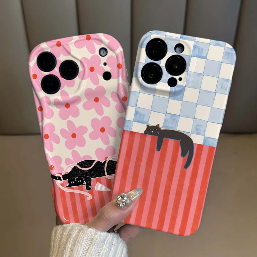 Black Cat Red Stripes Pattern Cover For iPhone 17 16 15 14 13 12 11 XR Plus Pro Max Feilin Phone Case Wave Oil Phone Case
Black Cat Red Stripes Pattern Cover For iPhone 17 16 15 14 13 12 11 XR Plus Pro Max Feilin Phone Case Wave Oil Phone Case