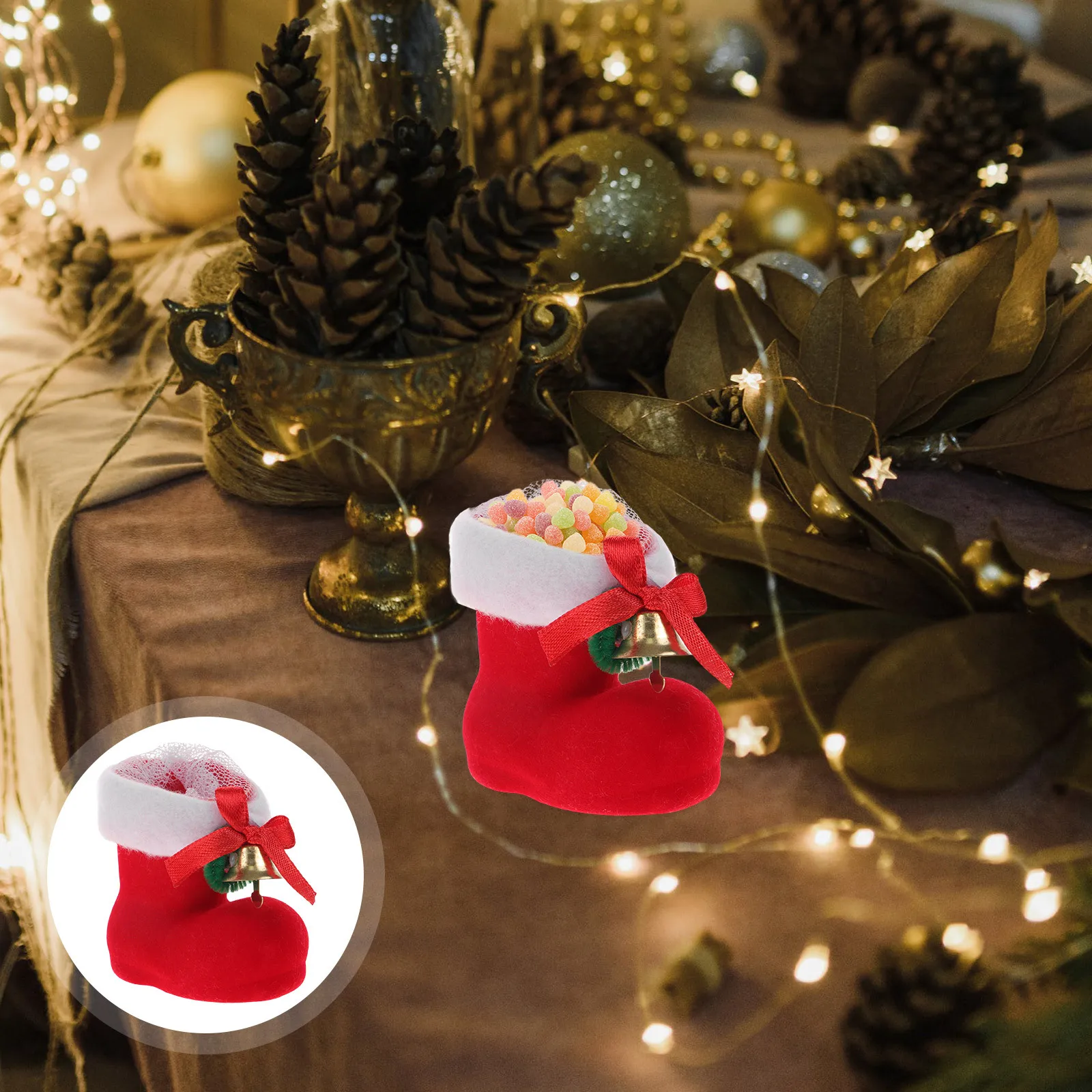 8pcs Candy Gift Boots Flocked Christmas Candy Shoes For Sweets Storage Hanging Decor Kids Treat Bag Christmas
8pcs Candy Gift Boots Flocked Christmas Candy Shoes For Sweets Storage Hanging Decor Kids Treat Bag Christmas