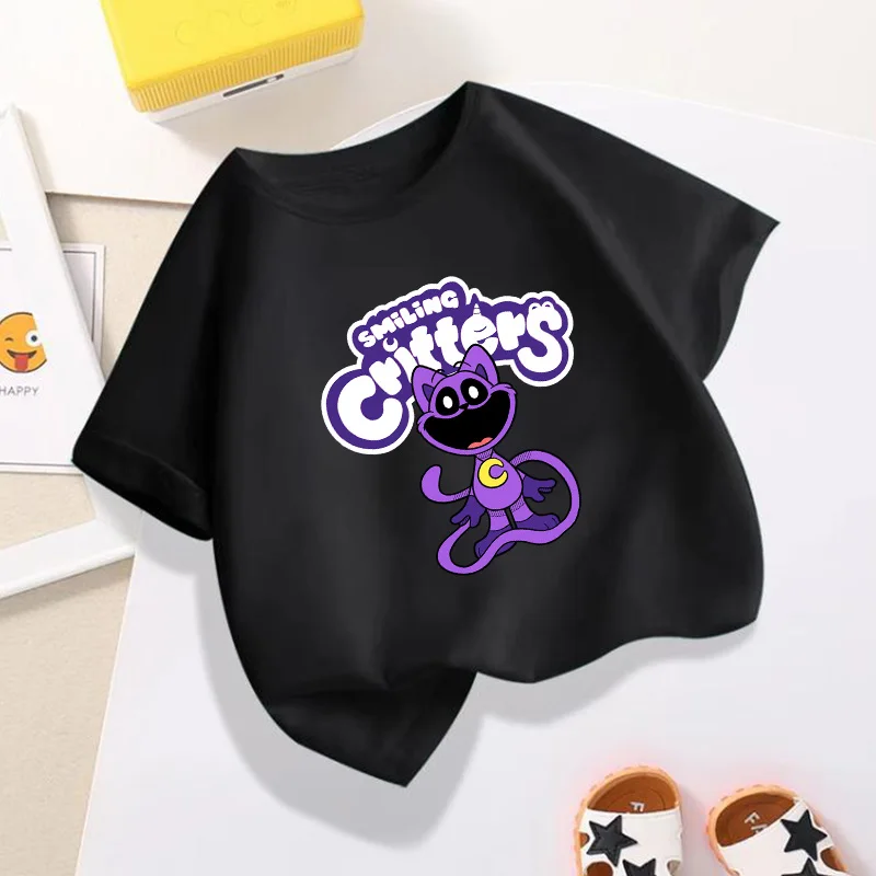 Smilings Critters Boy Girl T Shirt Black Horror Game Figures Kids Short Sleeve Tops Cartoon Child Boutique Clothes Birthday Gift
Smilings Critters Boy Girl T Shirt Black Horror Game Figures Kids Short Sleeve Tops Cartoon Child Boutique Clothes Birthday Gift