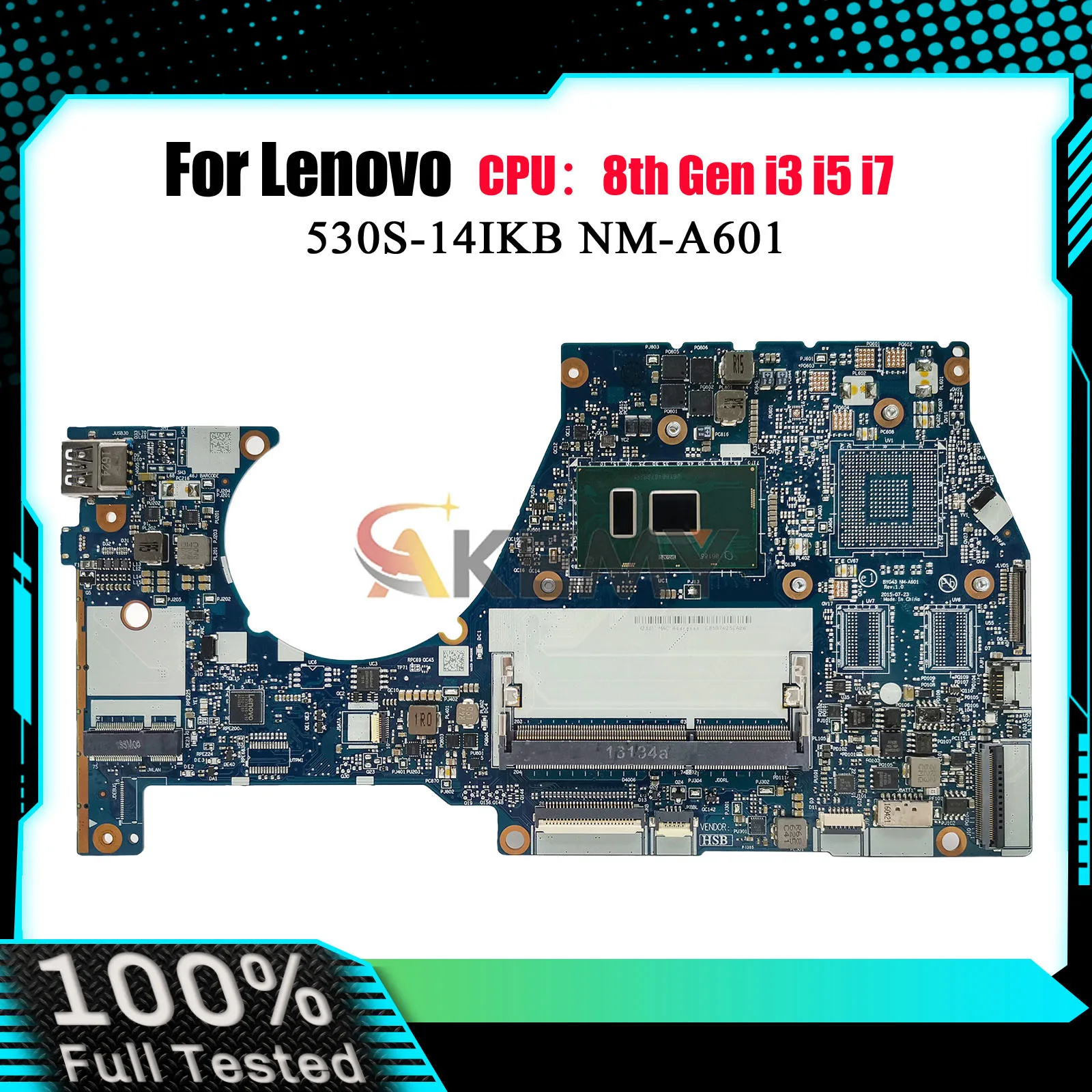 Материнская плата для ноутбука NM-A601 для Lenovo Yoga 700-14ISK с i5 i7 6-го поколения UMA DDR3L, 100% полностью протестирована 
Материнская плата для ноутбука NM-A601 для Lenovo Yoga 700-14ISK с i5 i7 6-го поколения UMA DDR3L, 100% полностью протестирована